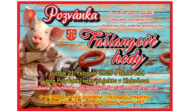 Pozvánka - Fašiangy 2025